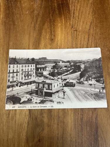 Postkarte genf gare de - ak,