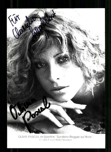 Olivia pascal autogrammkarte - pascal,