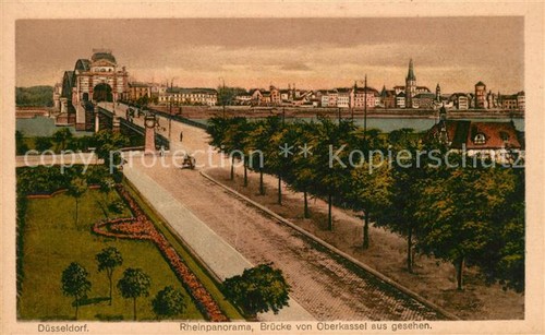 Duesseldorf city rheinbruecke - duesseldorf,