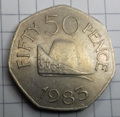 Guernsey new pence 1983 - 50, pence,