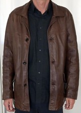 Herren XL Lederjacke dunkelbraun – MCS Marlboro classics 