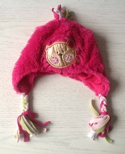 England-Mode - süße weiche BABY Mädchen MÜTZE Gr. 1-2j. PINK flauschig - wie NEU