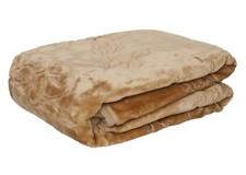 Kuscheldecke Tagesdecke Wohndecke 160x210 cm Gold Polyester Acryl
