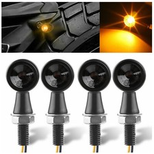 Mini Led Blinker schwarz getönt Motorrad Quad Top Qualität 1 Paar E-geprüft