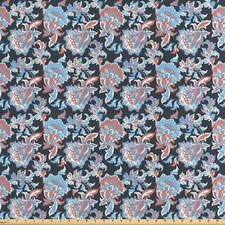 Blumen Satin Stoff als