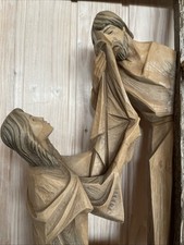 Kreuzweg Jesus Maria Veronika Geschnitzt Holzschnitzerei Kunst 75 Cm Rarität 