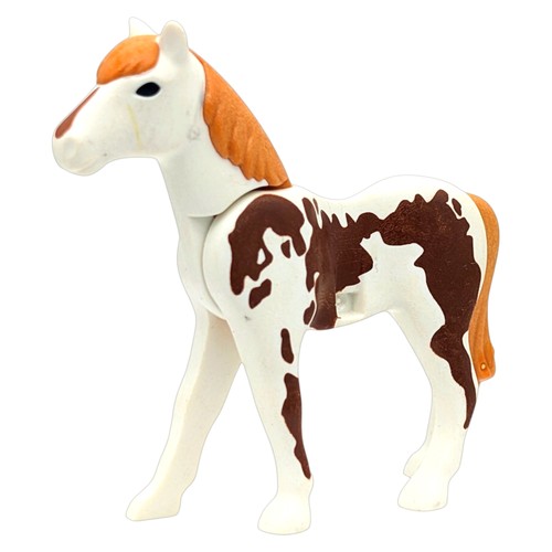 Playmobil pferd weiß gelb - weiß,