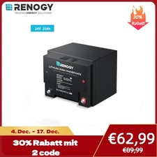 Renogy 24V 25Ah LiFePO4 Lithium Batterie Akku Solarbatterie Solaranlage SmartBMS