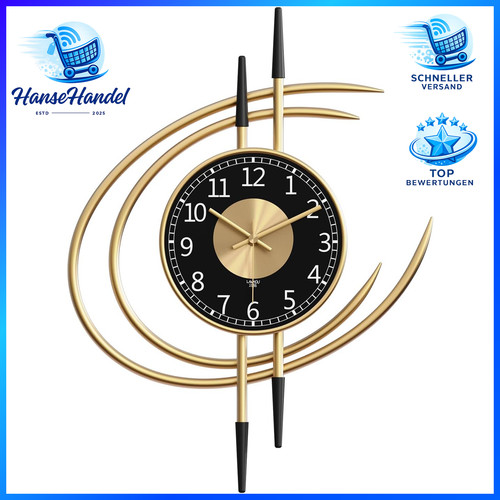 Wanduhr groß modern 54cm - wanduhr,