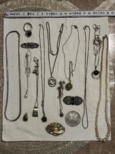 Silberschmuck Set Antik 925 800 Ketten Art Deco Perlen