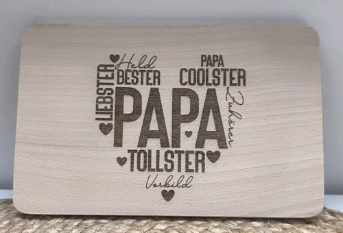 Frühstücksbrettchen papa - frühstücksbrettchen,