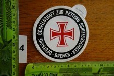 Alter Aufkleber Schifffahrt Fähre Boot Rettung DGzRS Bremen (CA)
