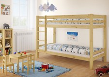 Stockbett Etagenbett Kiefer Zubehör wählbar 90x200 Hochbett Kinderbett