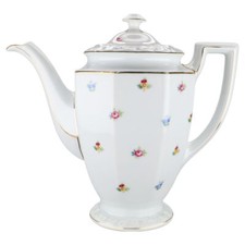 Kaffeekanne Rosenthal Maria Streublume mit Goldrand