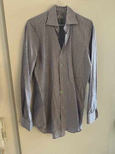 Kiton herrenhemd blau - m-l, –