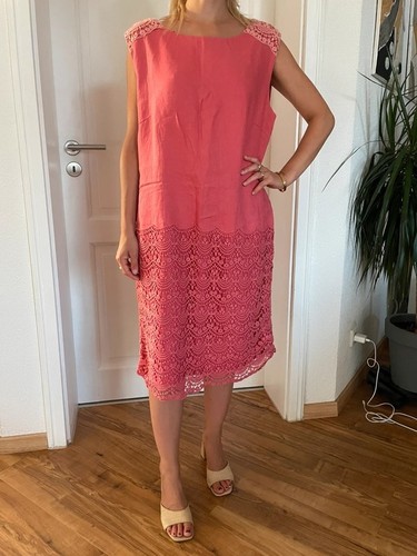 Hochwertiges leinenkleid - hochwertiges,
