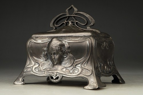 Jugendstil zuckerdose albert - zuckerdose,