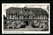 Much, Ansichtskarte, Gasthaus Burg Hillesheim 