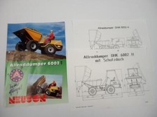 Prospekt Neuson 6002MH Allrad Dumper mit Maßzeichnung 1995