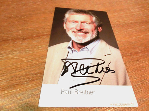Paul breitner autogrammkarte - paul,