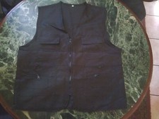 Herren Anglerweste Outdoorweste Weste Jagdweste Arbeitsweste schwarz