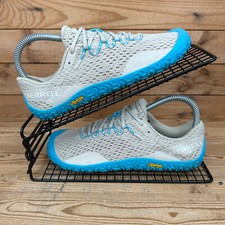 Merrell Sneaker Damen UK 4 Vapor Glove 6 grau blau Barfuß minimale Erdung