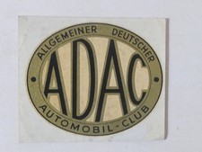 ADAC Aufkleber Gold 1950er