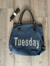 PAOLO BAGS?Große Stylische Shopper Glitzer ~ Jeanstasche viele Fächer?NEU