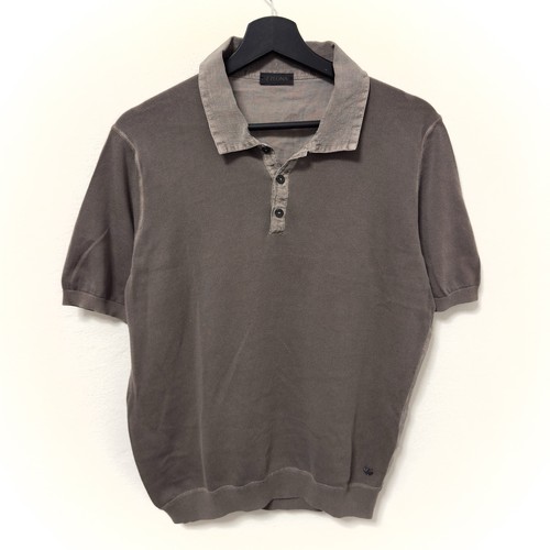 Zegna polo leinen - zegna, leinen/baumwolle