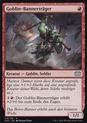 Mtg goblin bannerträger - goblin-bannerträger, 2x2