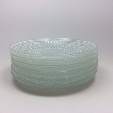 iittala Tauperle Kastehelmi Glas 6 x Dessertteller Teller 17 cm 