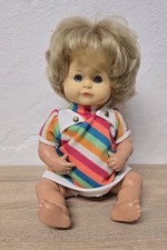 Alte Kunststoff Puppe Schildkröt Doll 32 cm Schlafaugen Stimme Sammler Vintage 