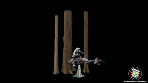 Endor bäume 21cm diorama - endor,
