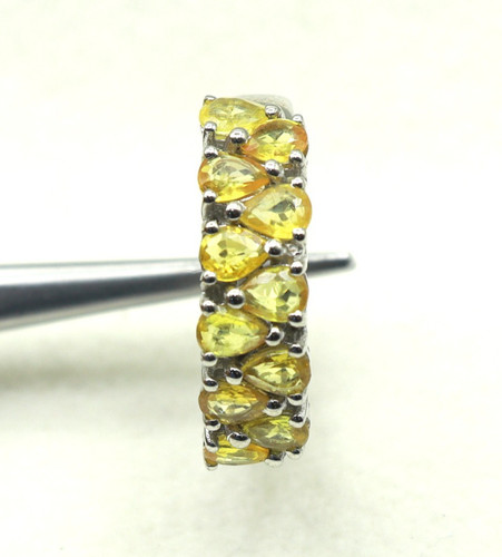 Natürlicher gelber saphir 925 - gelber,
