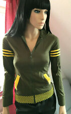 Ticila Thailand leichte Jacke grün Gr. S / 36 Race Formel 1 Kapuze sexy -neu-