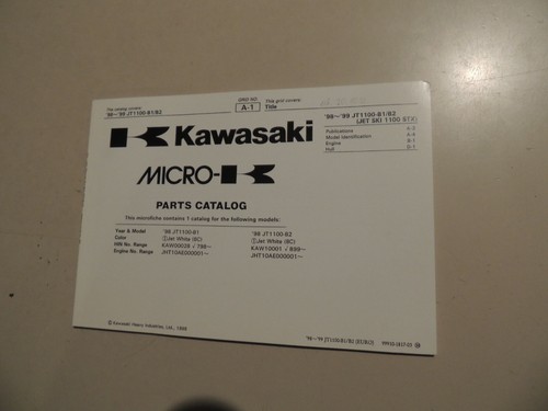 Parts catalog kawasaki jetski - parts,