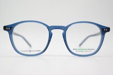 Brille TOMMY HILFIGER TH 1941 Blau Silber Oval Brillengestell eyeglasses Neu