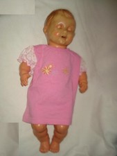 alte Baby Puppe aus DDR-Zeit ca. 50 cm groß, Kopf/Augen mal zum Puppendoktor