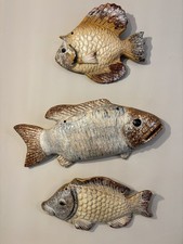 Vtg French Majolica Wall Fish