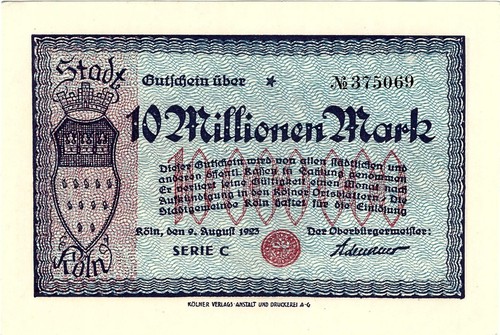 Banknote gutschein 000 - gutschein, 10.000.000