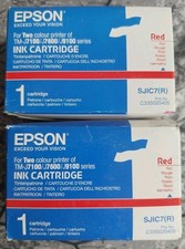 2x Original Epson SJIC7(R) Rot für Epson TM-J7100 TM-J7600 TM-J9100 series