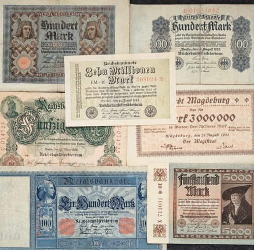 Konvolut hist geldscheine - konvolut,
