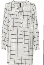 Longbluse Gr. 42 Wollweiß