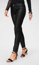 Melrose Jeans Hose Gr.40,42 Regular Slim Fit schwarz Lederimitat 69,99 € NEU