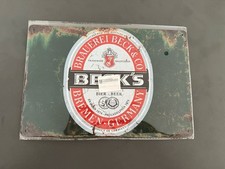 Blechschild BECK´S 30 x 20 cm Metallschild Retro Vintage