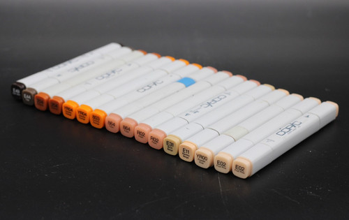 16x copic marker braun orange - 16x,