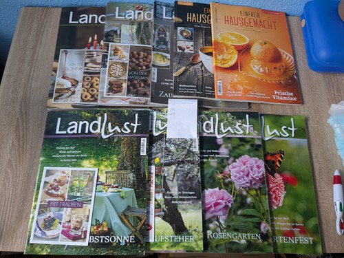 Zeitschriften landlust und - 9,