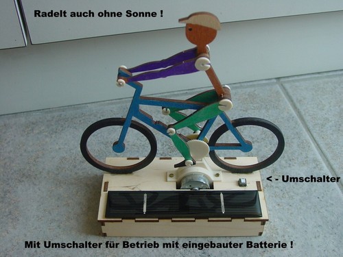 Ein radfahrer mit - ein,