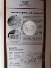 Medaille Münze Bombenangriffe