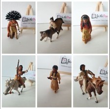 SCHLEICH Wild West Indianer Figuren Sioux Siedler - AUSWÄHLBAR - 70301 * 70300 *